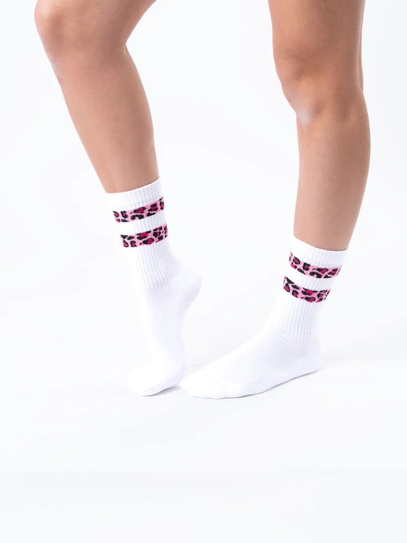 Nala - Tennissocken mit Leopardenmuster Damen