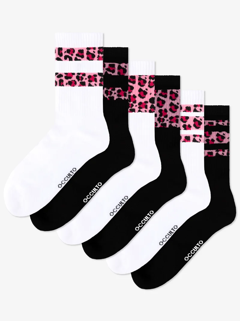 Nala - Tennissocken mit Leopardenmuster Damen