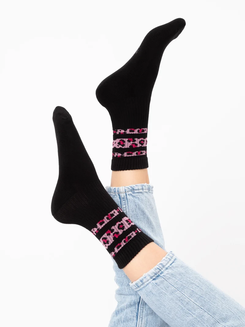 Nala - Tennissocken mit Leopardenmuster Damen