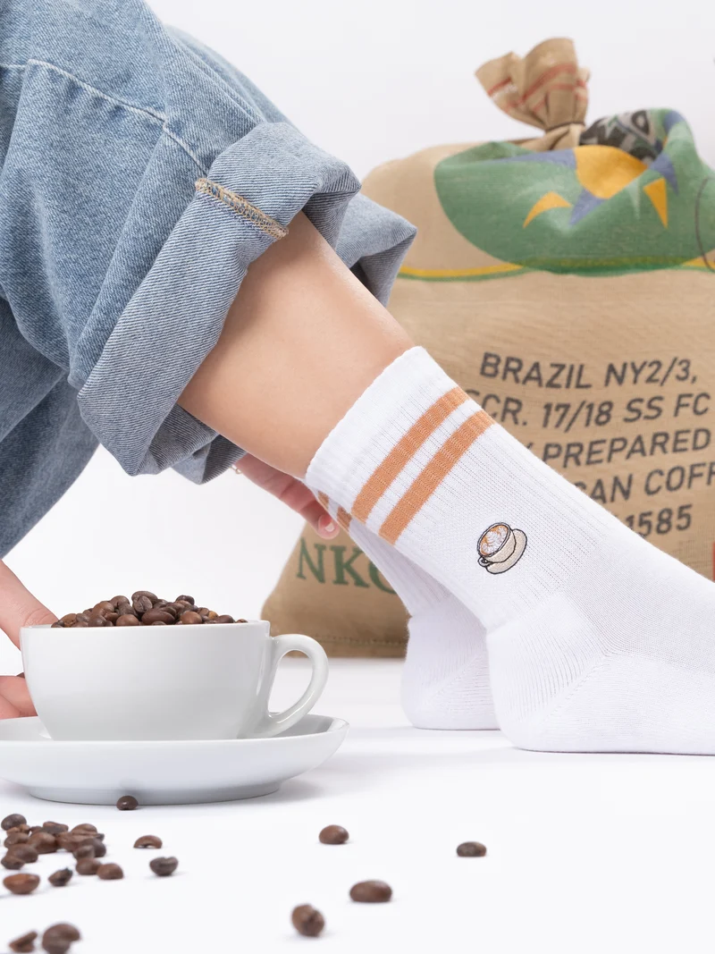 Summer - Tennissocken mit Motiv und Streifen