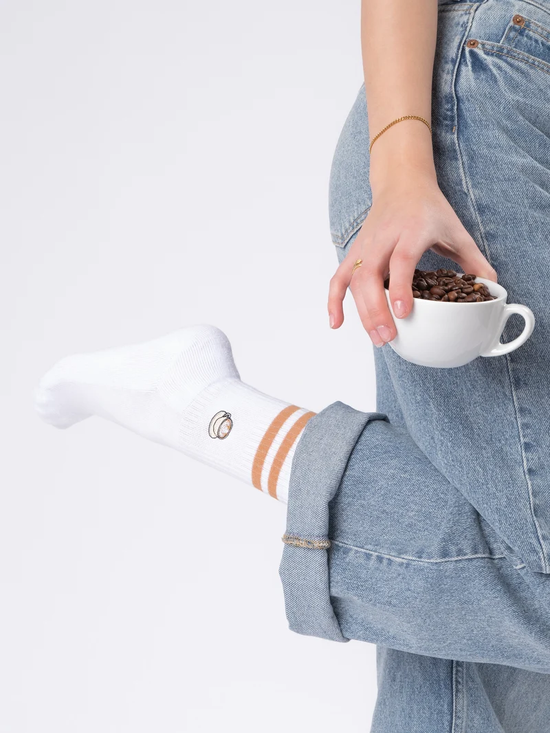 Summer - Tennissocken mit Motiv und Streifen