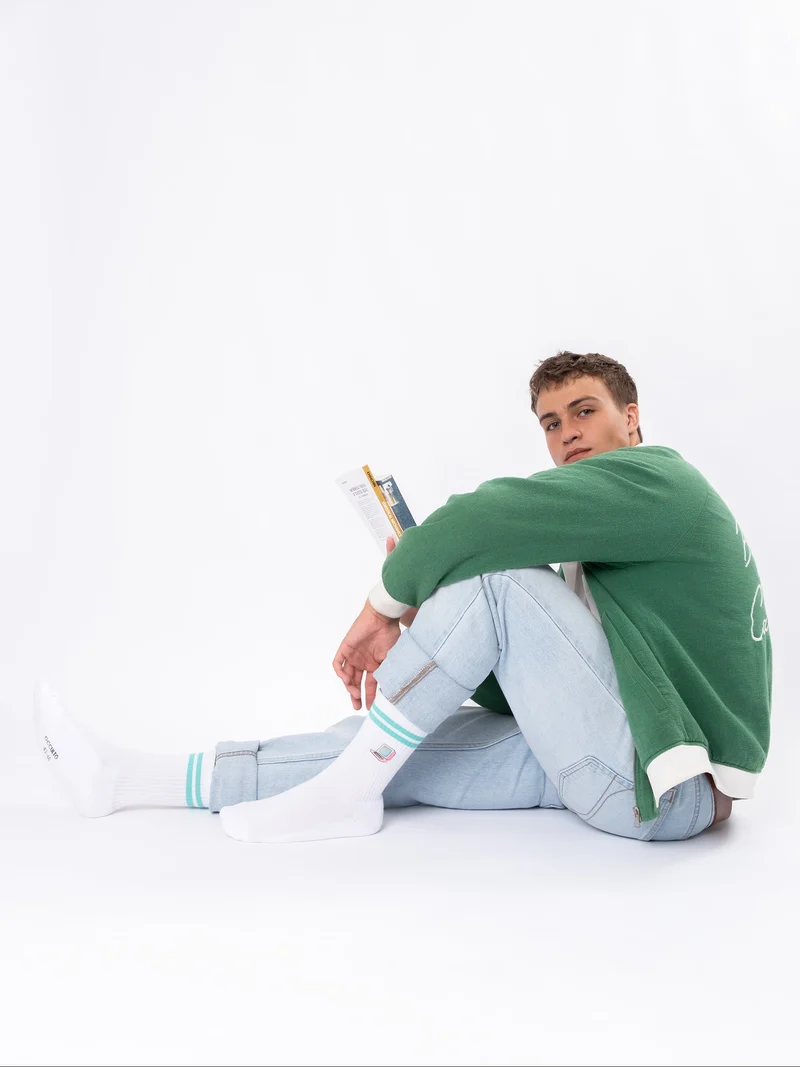 Rio - Tennissocken mit Motiv und Streifen