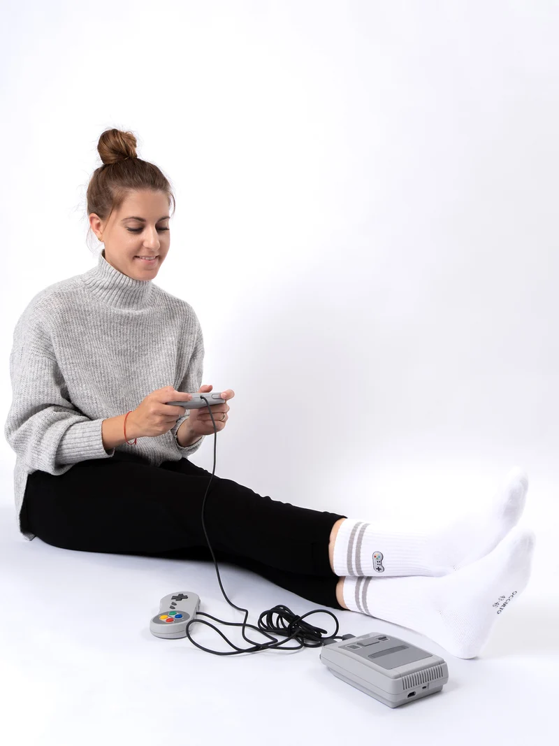 Rio - Tennissocken mit Motiv und Streifen