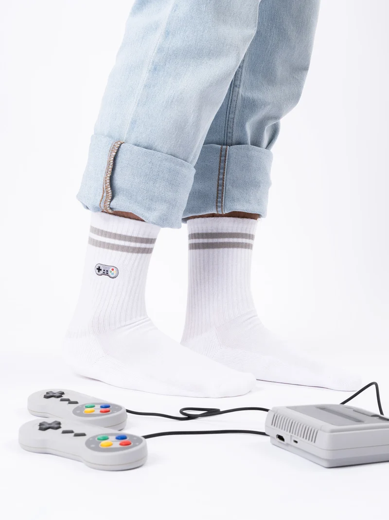 Rio - Tennissocken mit Motiv und Streifen