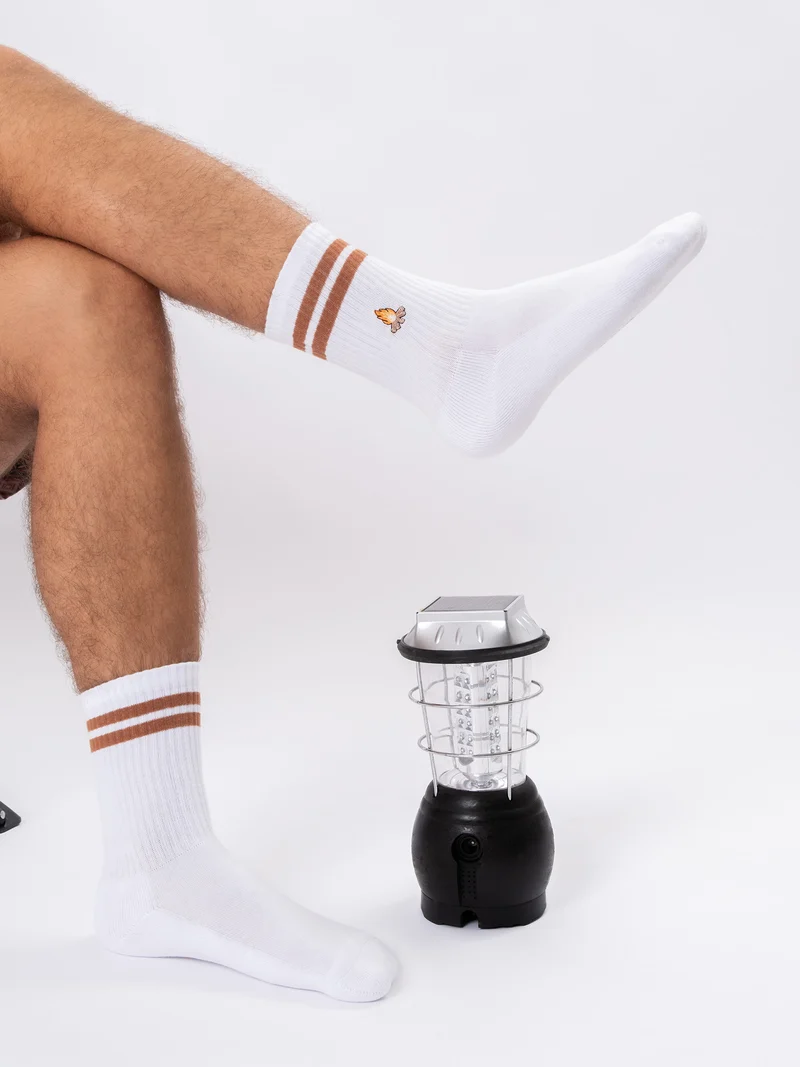 Rio - Tennissocken mit Motiv und Streifen
