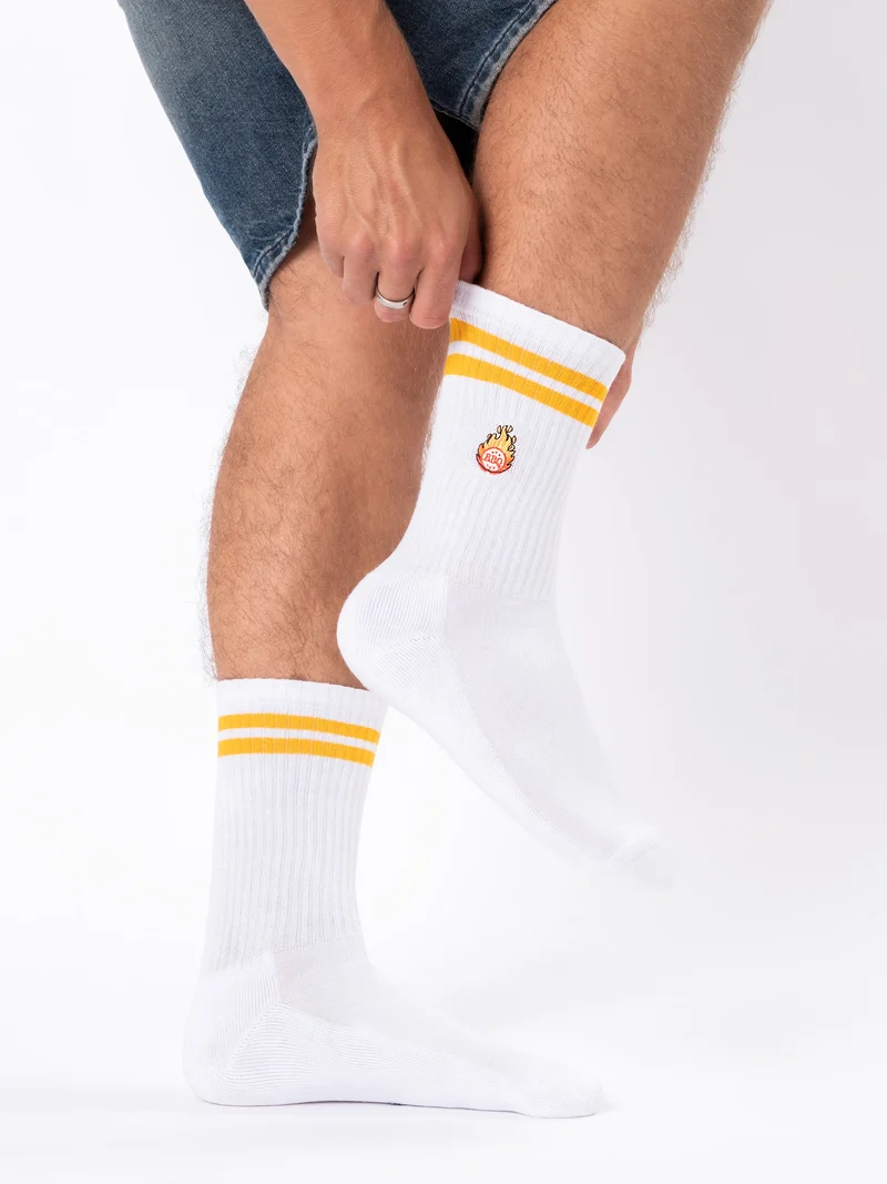 Rio - Tennissocken mit Motiv und Streifen