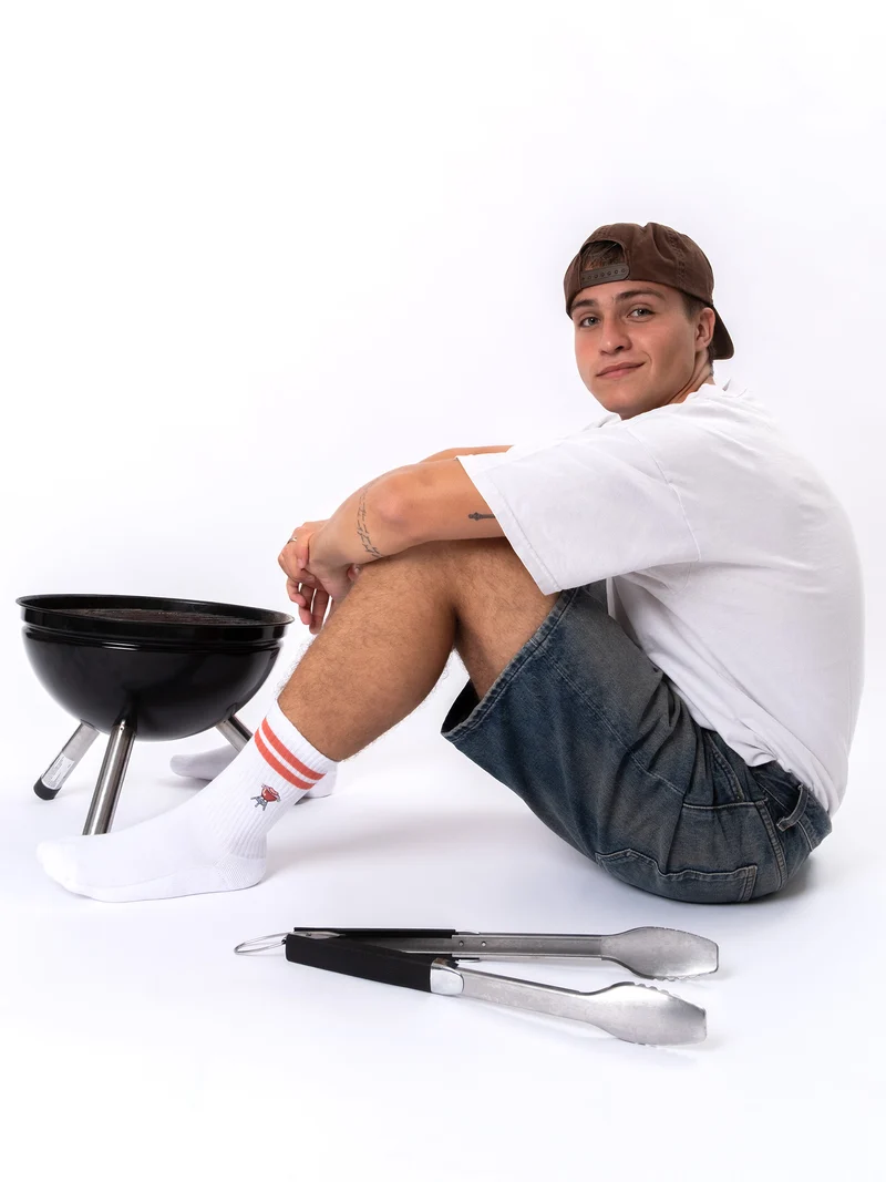 Rio - Tennissocken mit Motiv und Streifen