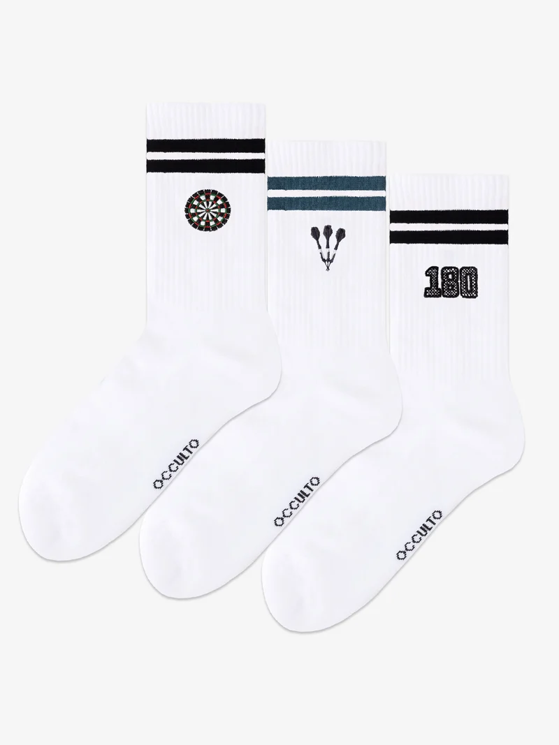 Rio - Tennissocken mit Motiv und Streifen