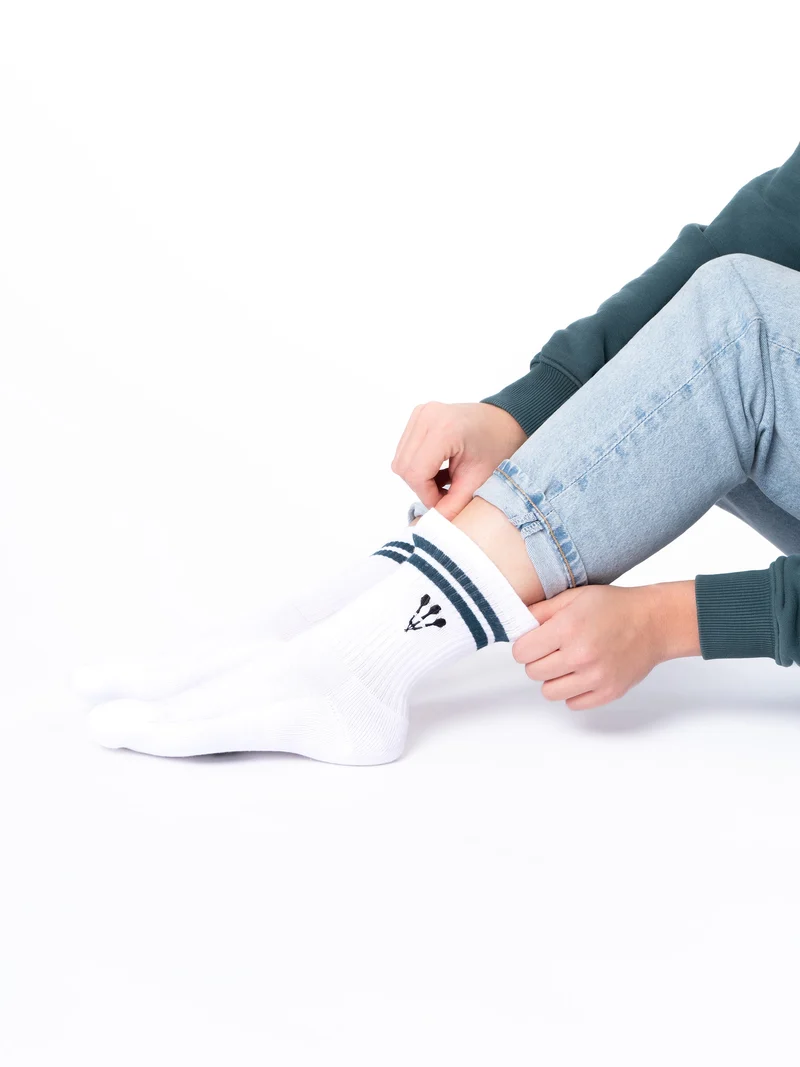 Rio - Tennissocken mit Motiv und Streifen