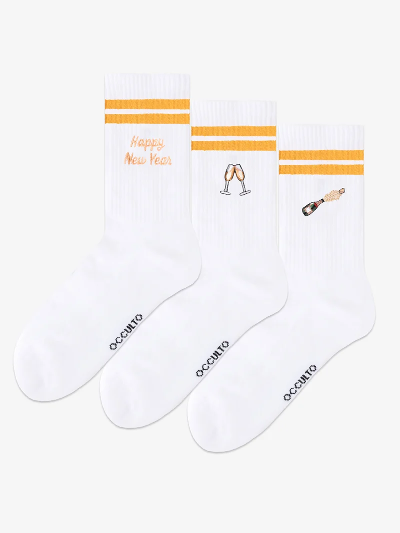 Rio - Tennissocken mit Motiv und Streifen