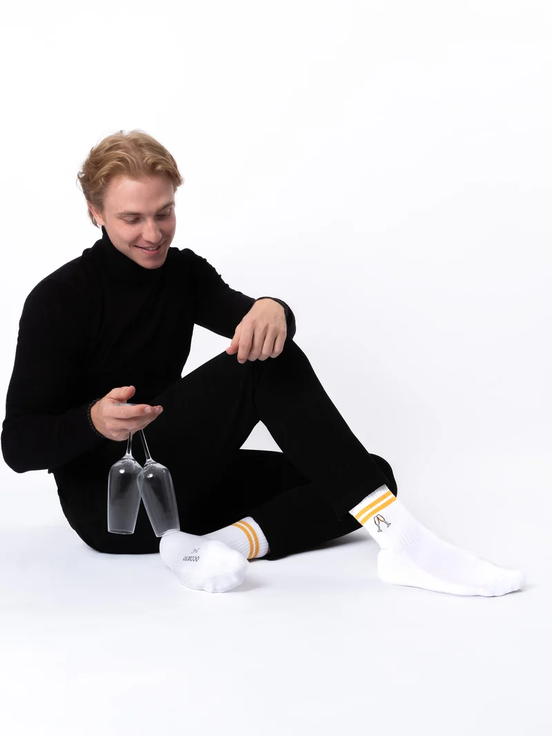Rio - Tennissocken mit Motiv und Streifen