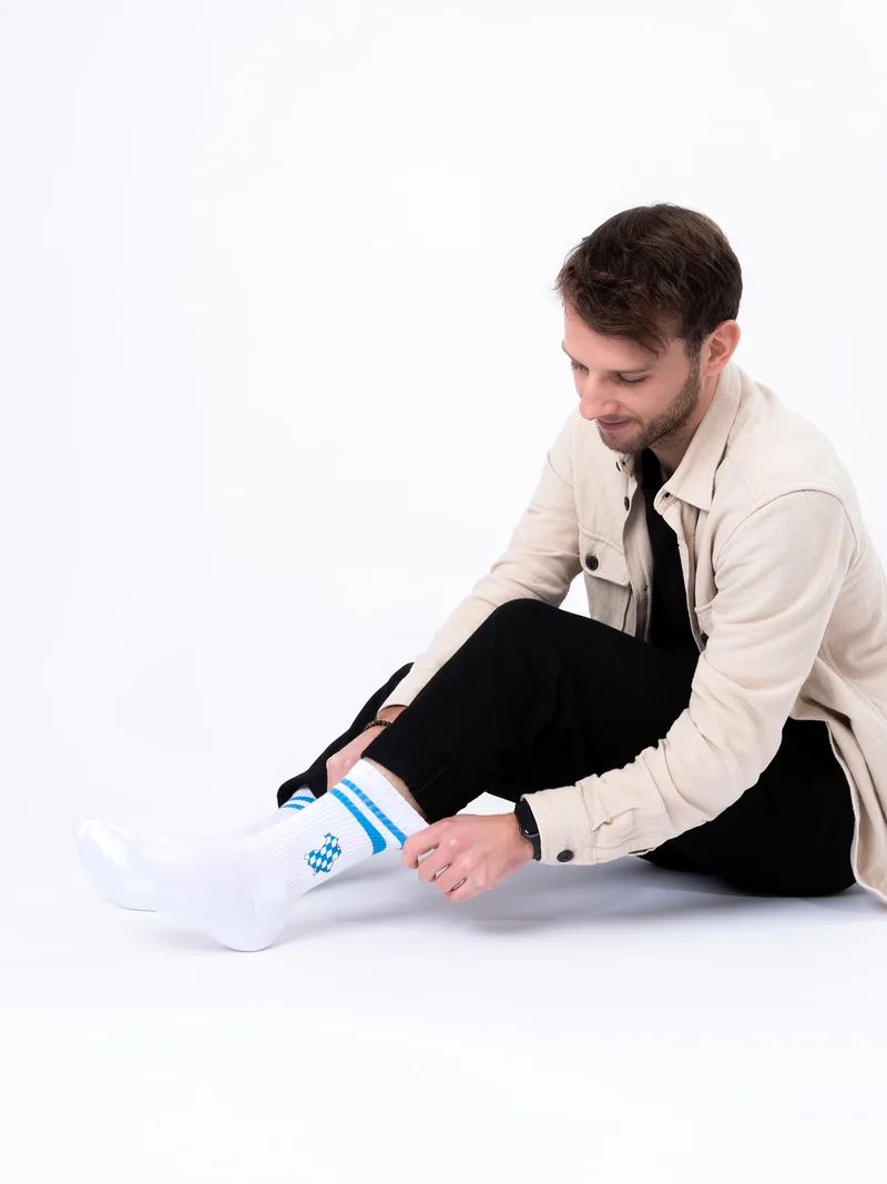 Rio - Tennissocken mit Motiv und Streifen