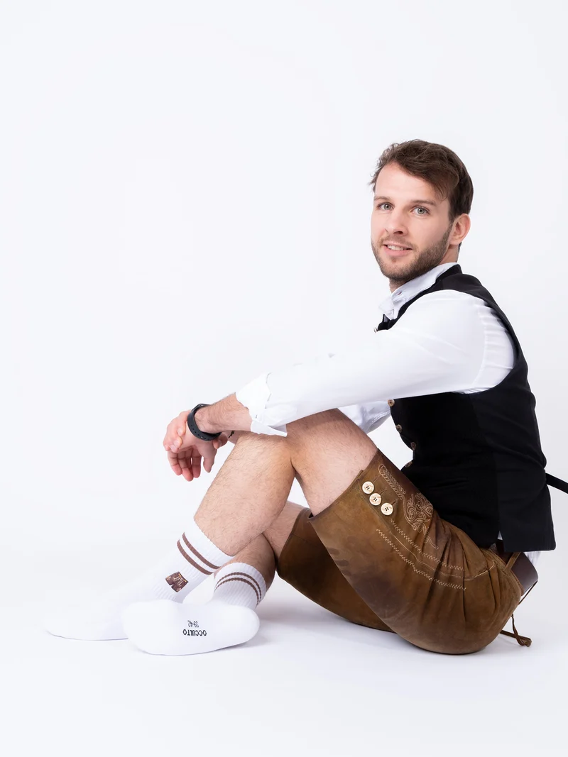 Rio - Tennissocken mit Motiv und Streifen