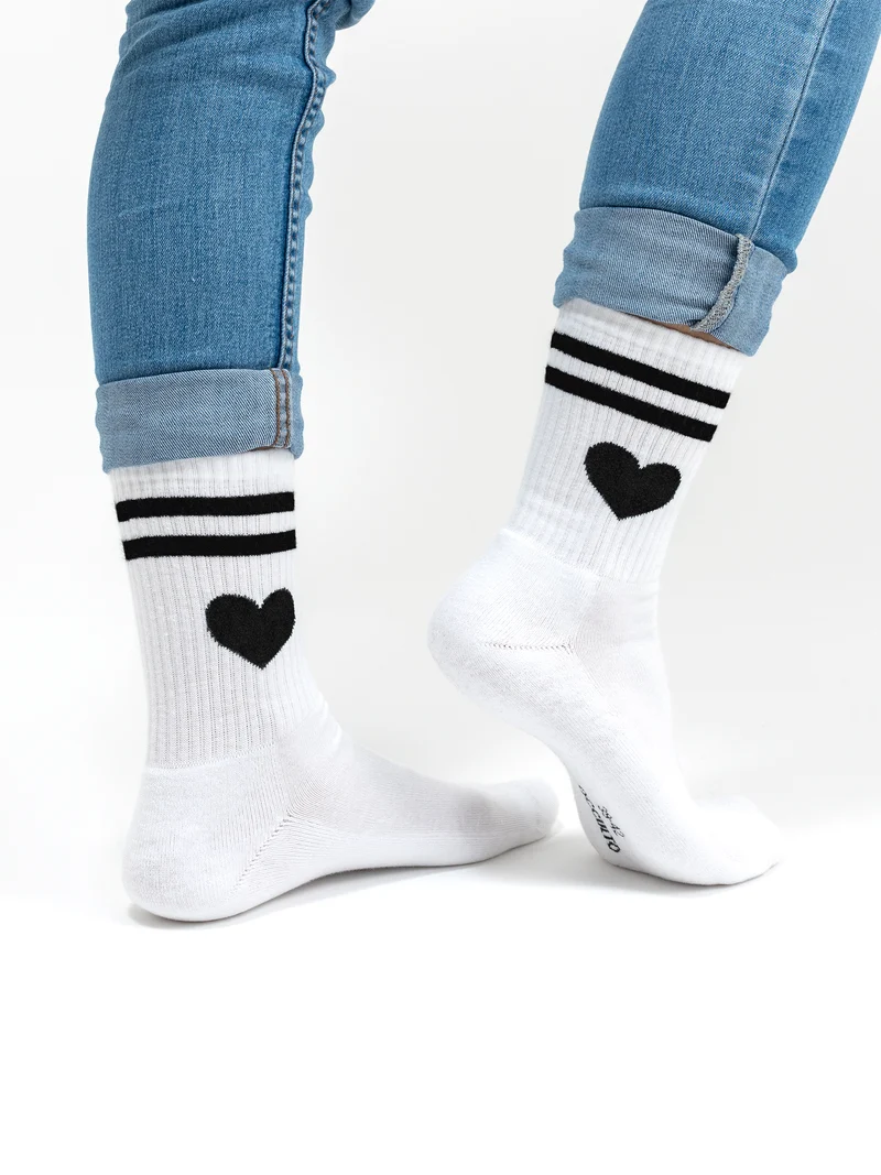 Venus - Tennissocken mit Herzmotiv Damen