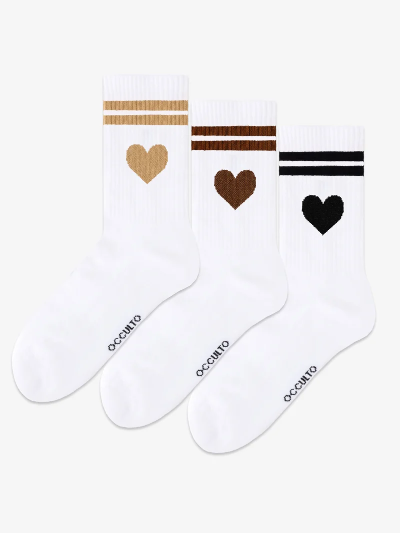 Venus - Tennissocken mit Herzmotiv Damen