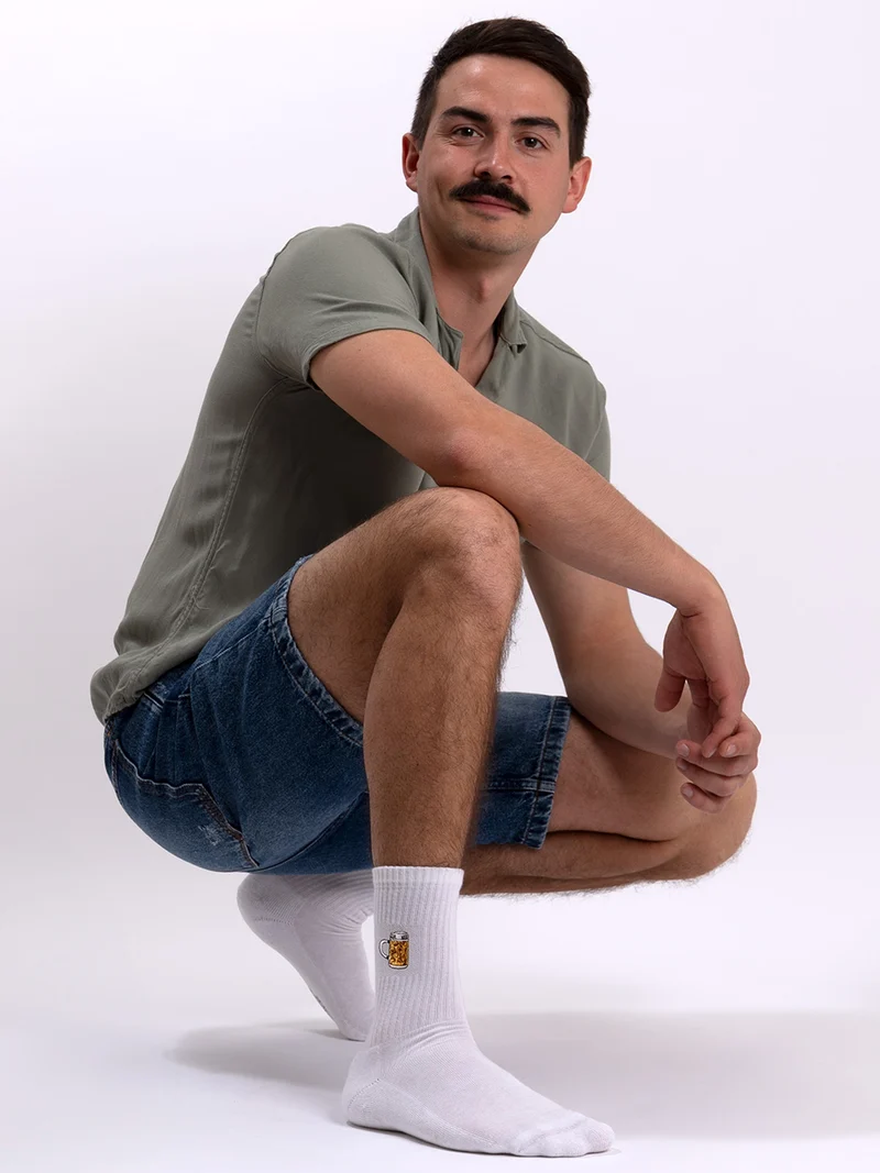 Robin - Tennissocken mit Motiv