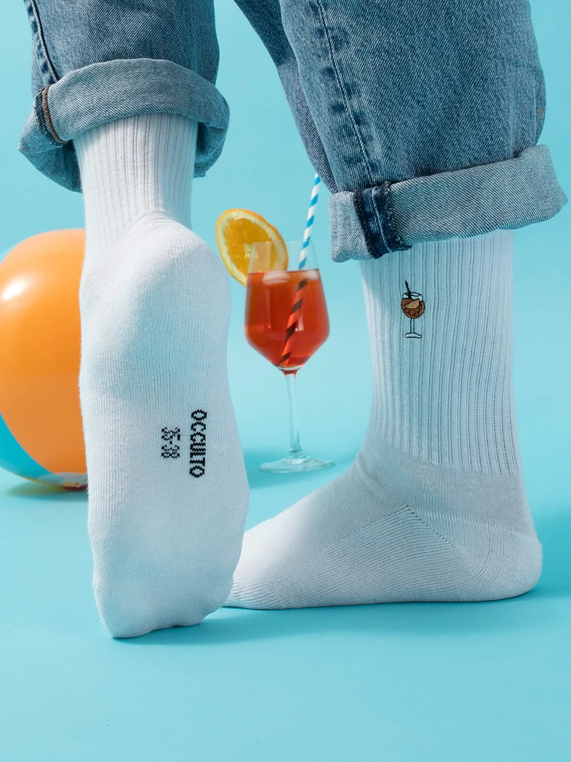 Robin - Tennissocken mit Motiv