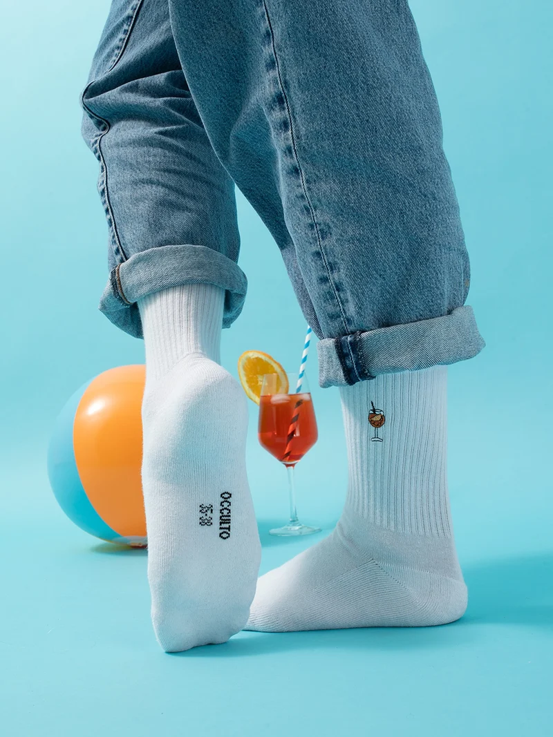 Robin - Tennissocken mit Motiv