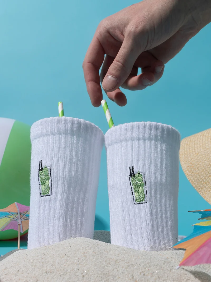 Robin - Tennissocken mit Motiv