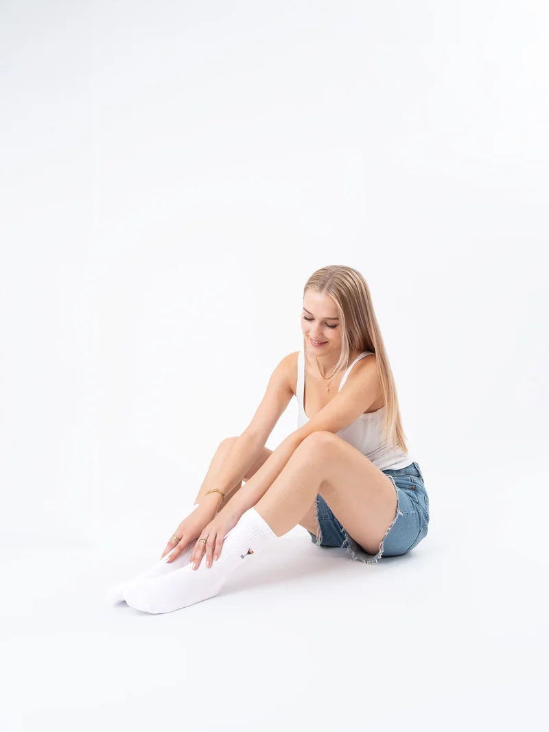 Robin - Tennissocken mit Motiv