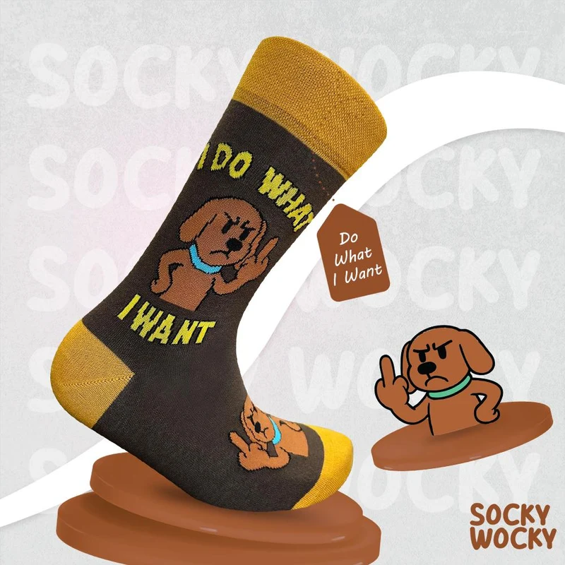 I Do What I Want Socks – Bold Statement Cotton Socks