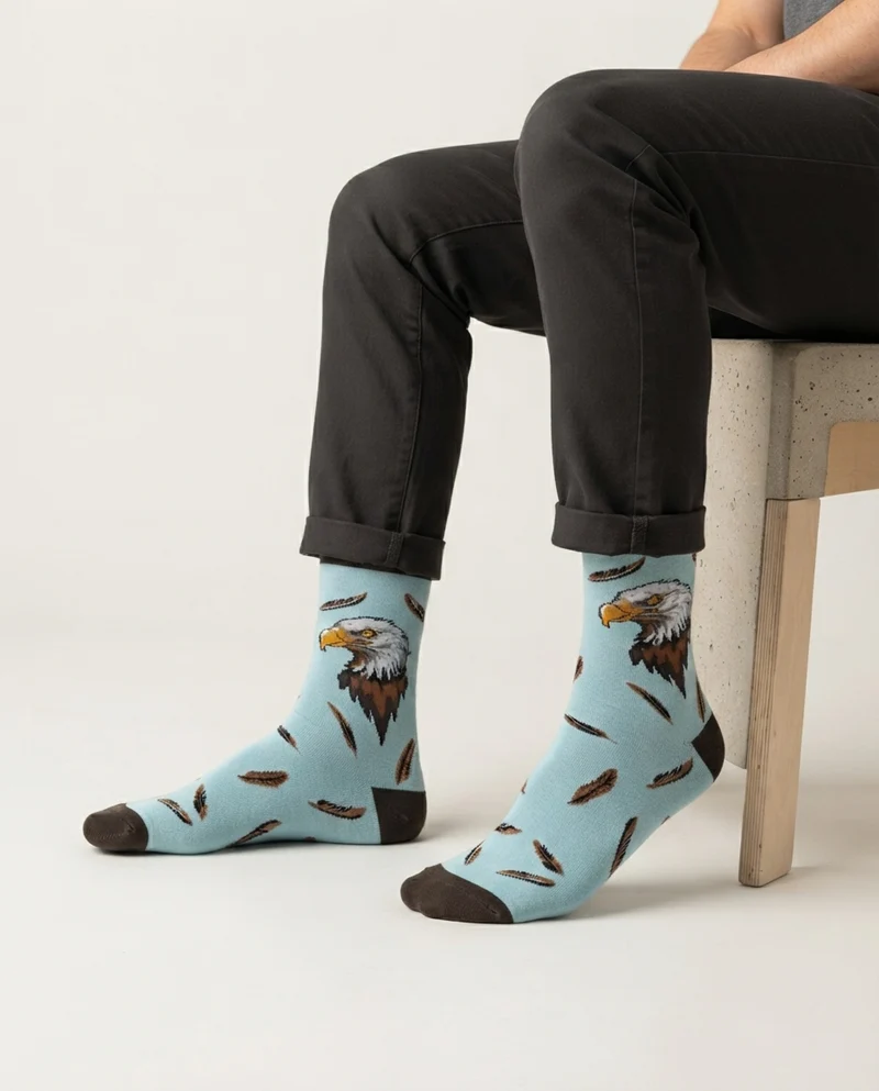 Eagle Spirit Premium Socks Majestic Bird of Prey Nature Design Socks