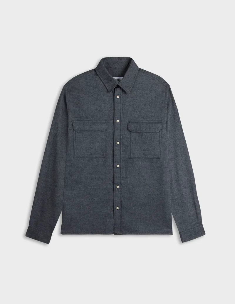 Chemise Florian en flanelle grise