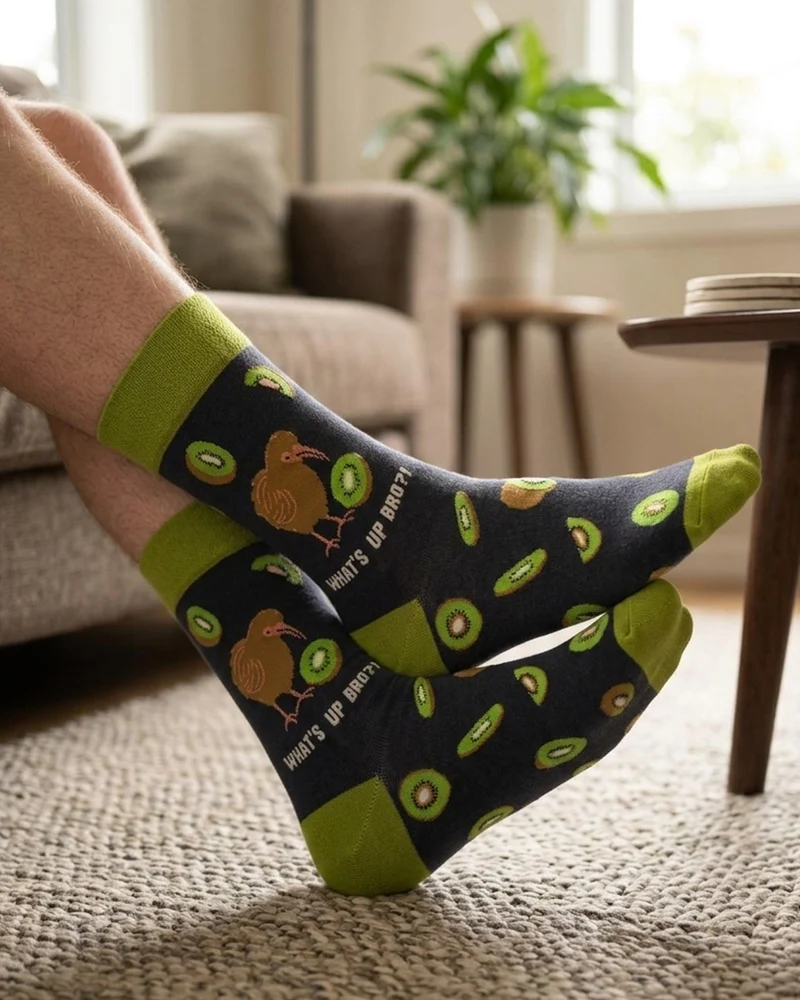 What's Up Bro Socks Casual Street Expression