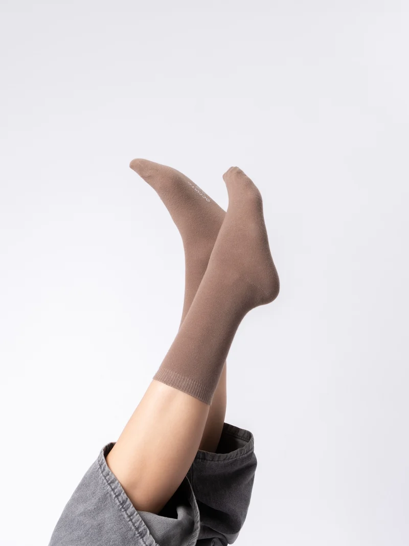 Leonie - Baumwollsocken mit Leo-Muster Damen