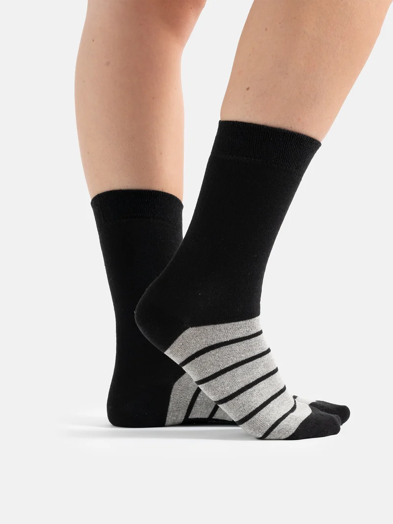 Laura - Baumwollsocken gestreift Damen