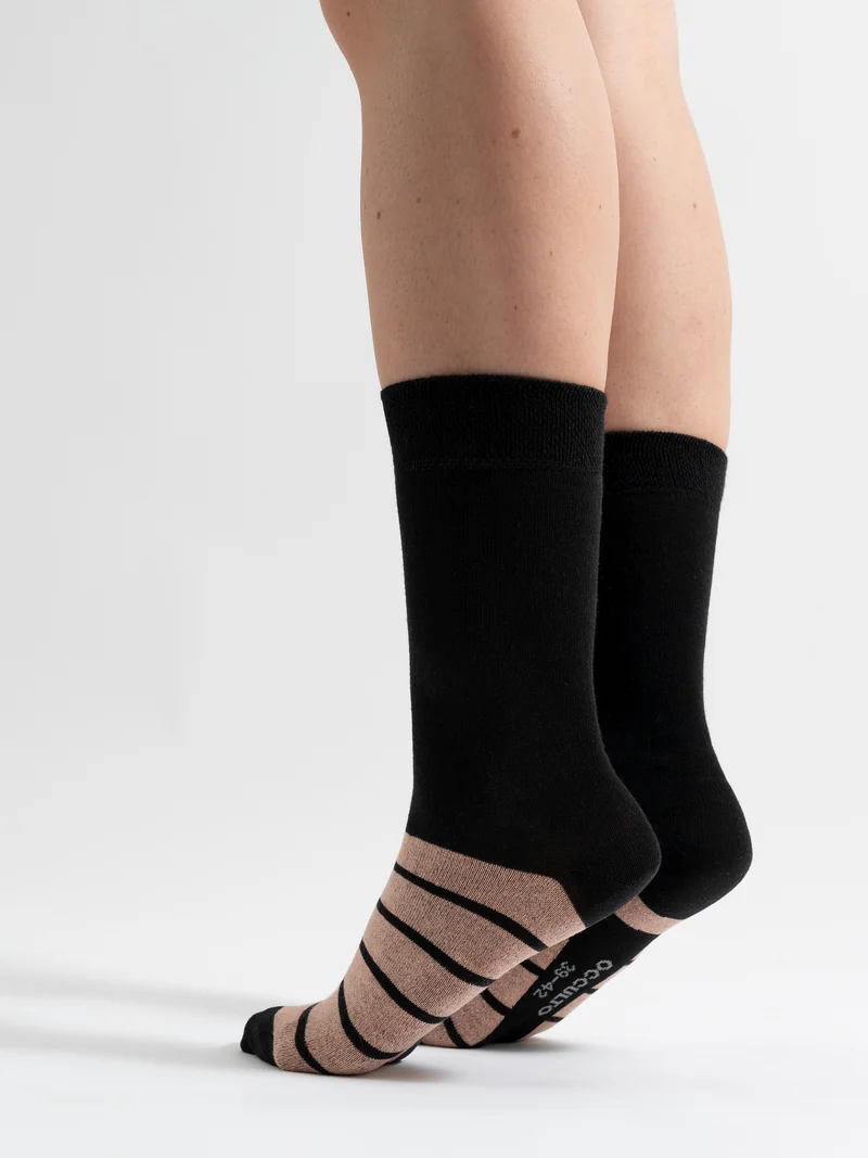 Laura - Baumwollsocken gestreift Damen