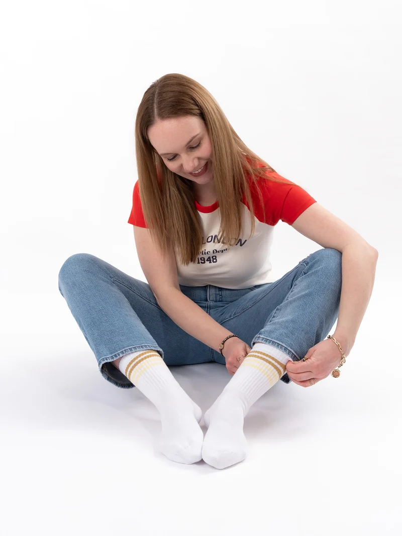 Steffi - Tennissocken Retro Damen