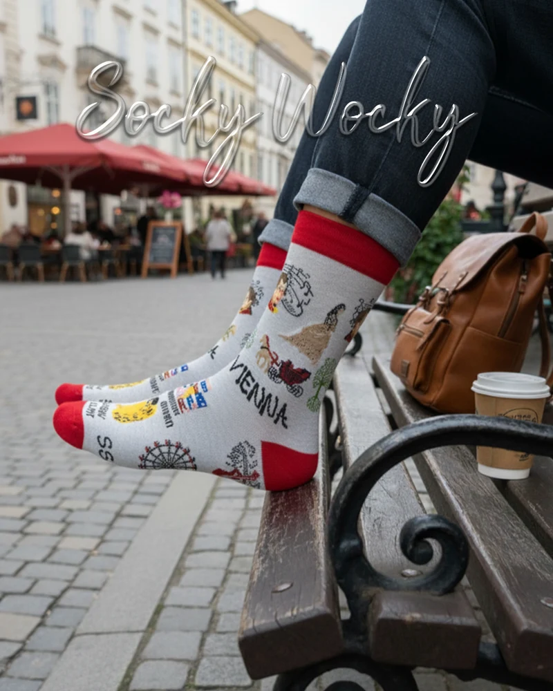 Vienna City Souvenir Socks Unique Landmark Design