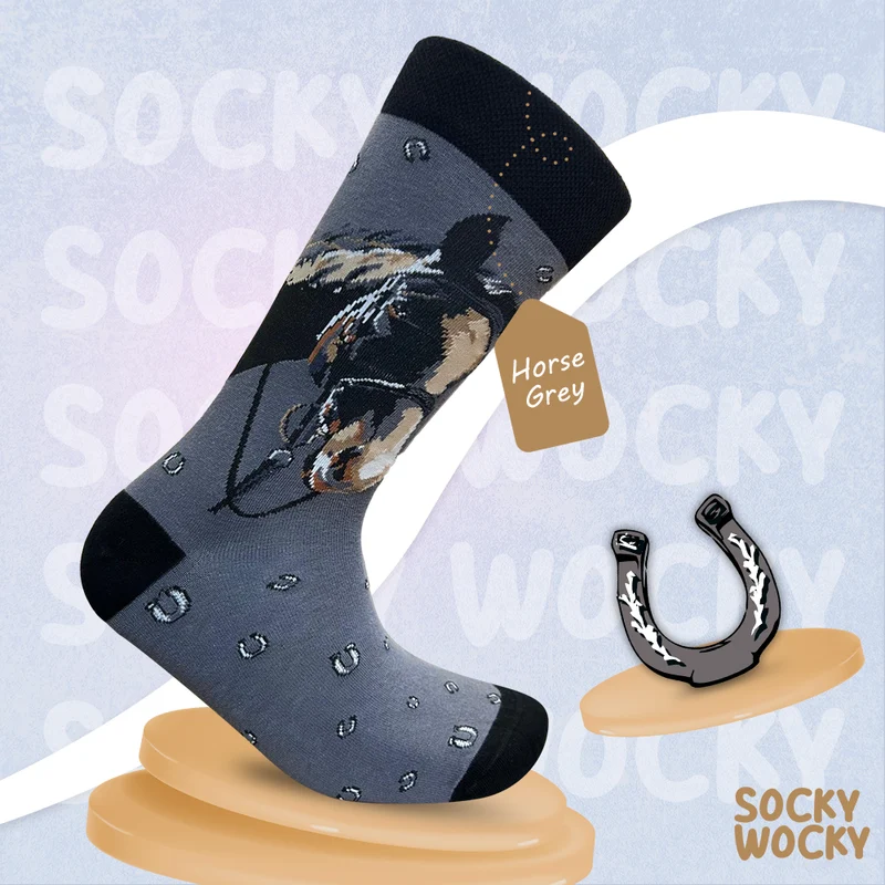Horse Lover’s Patterned Socks Premium Cotton