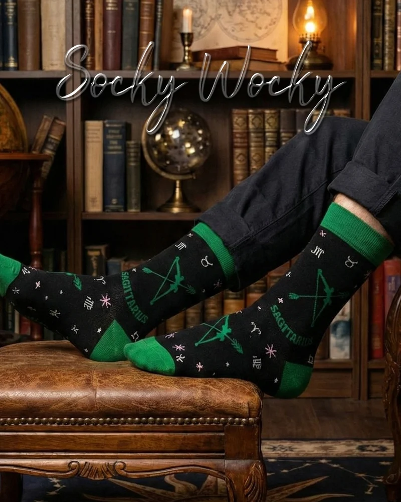Sagittarius Socks Fire Archer Horoscope Line