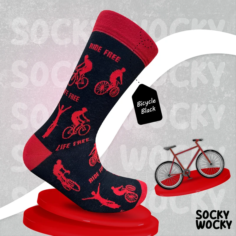 Black Bicycle Socks City Ride Series