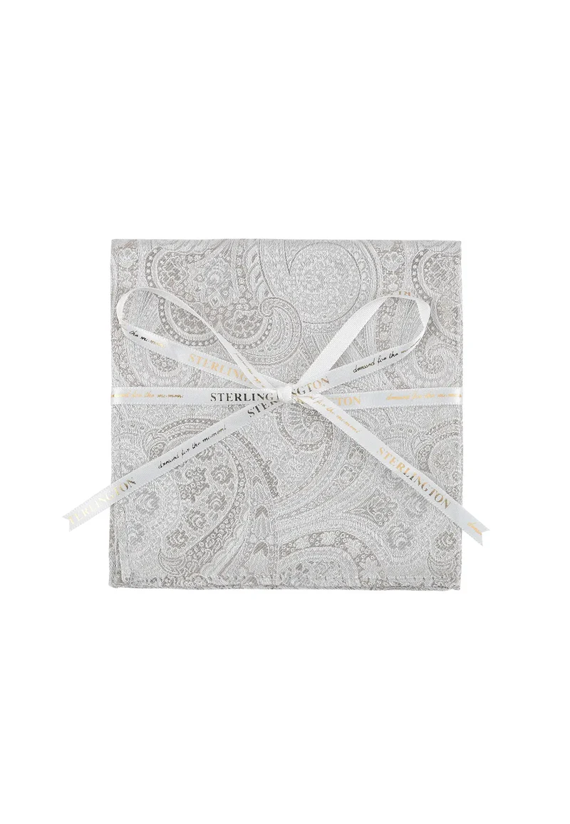 Einstecktuch Herren Hochzeit aus Seide – Paisley