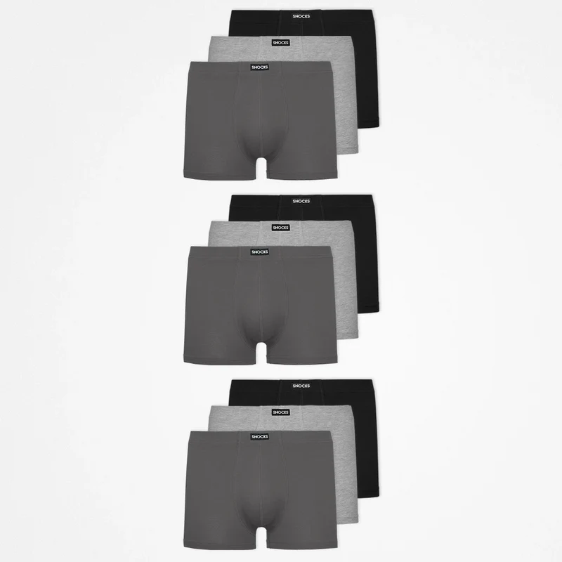 Retro Boxershorts | Mix (Schwarz/Grau/Hellgrau)