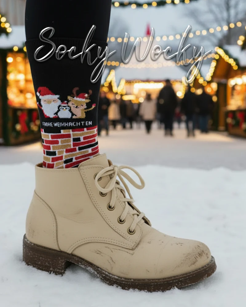 Frohe Weihnachten Socks German Holiday Edition