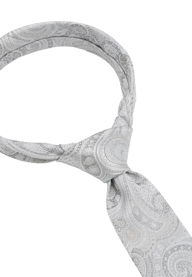 Hochzeitskrawatte Einstecktuch Set Herren aus Seide – Paisley