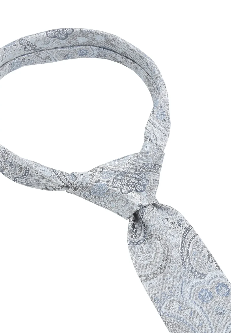 Hochzeitskrawatte Einstecktuch Set Herren aus Seide – Paisley