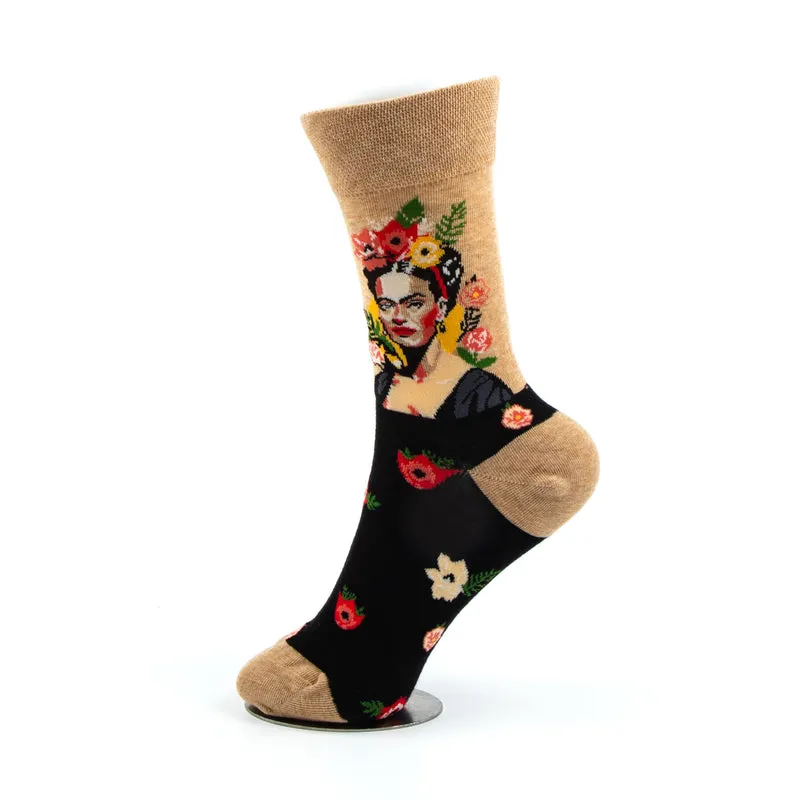 Frida Kahlo Socks Artistic Portrait Edition