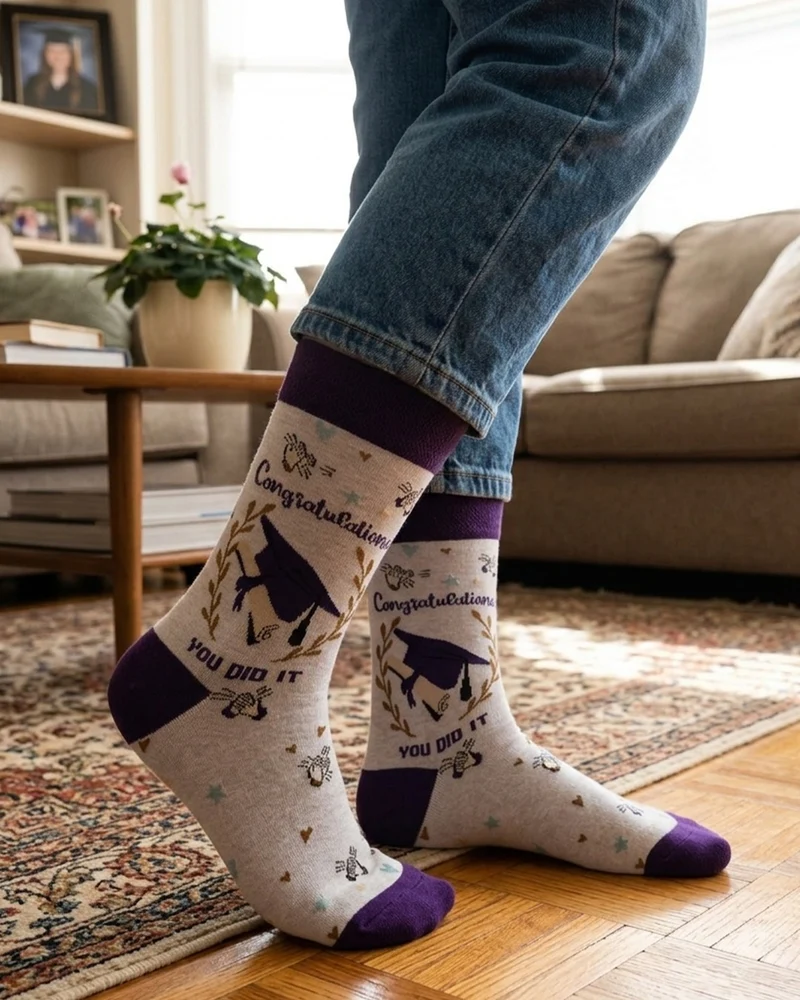 Congratulations Socks Celebration Gift Line