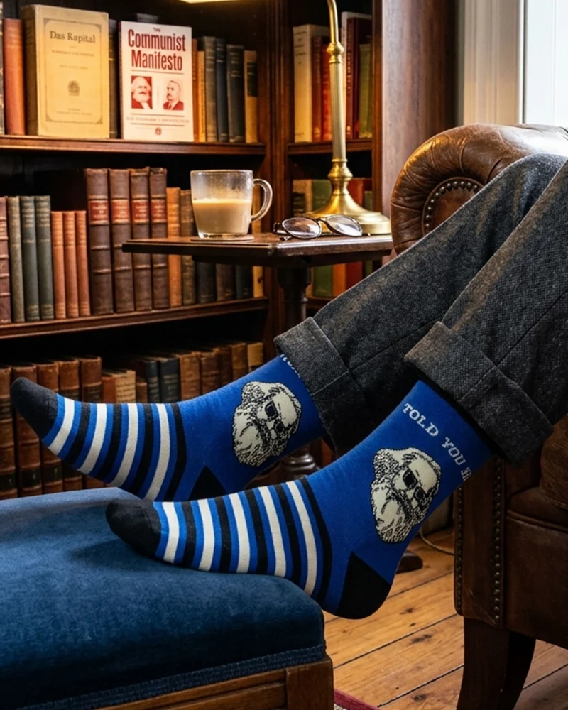 I Told You So Socks Karl Marx Inspired Expression Edition