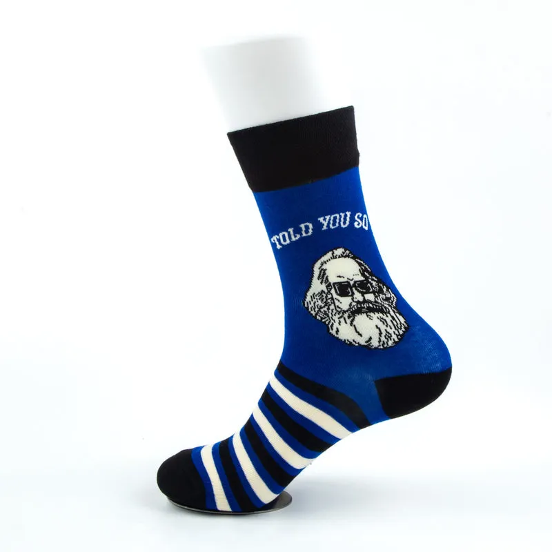 I Told You So Socks Karl Marx Inspired Expression Edition