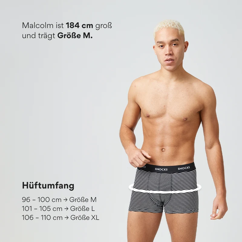 Boxershorts mit Streifen | Blaue Streifen