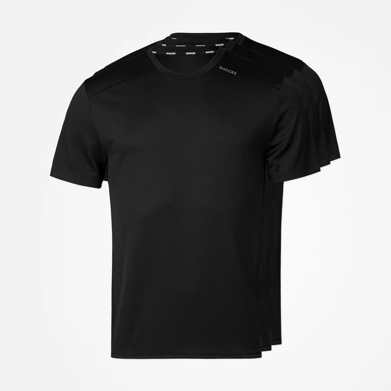Trainingsshirt Mesh Herren | Schwarz