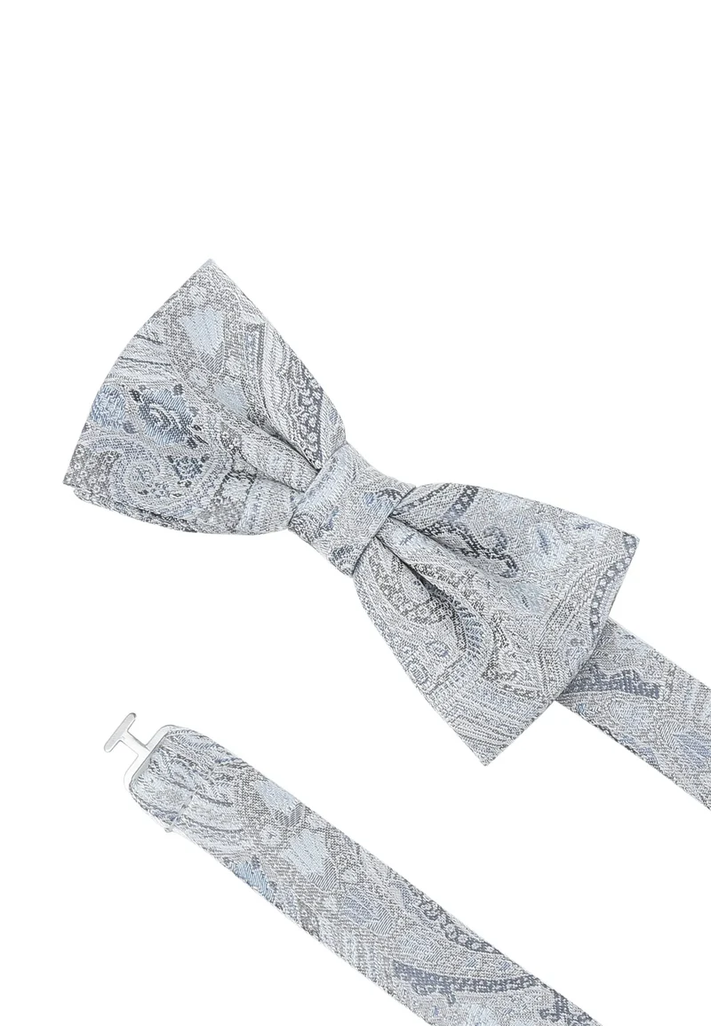 Hochzeitsfliege Einstecktuch Set Herren aus Seide – Paisley
