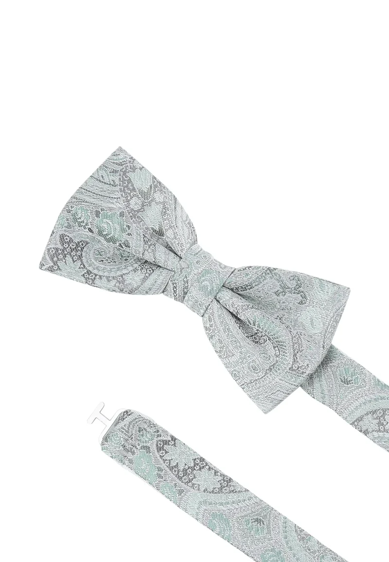 Hochzeitsfliege Einstecktuch Set Herren aus Seide – Paisley