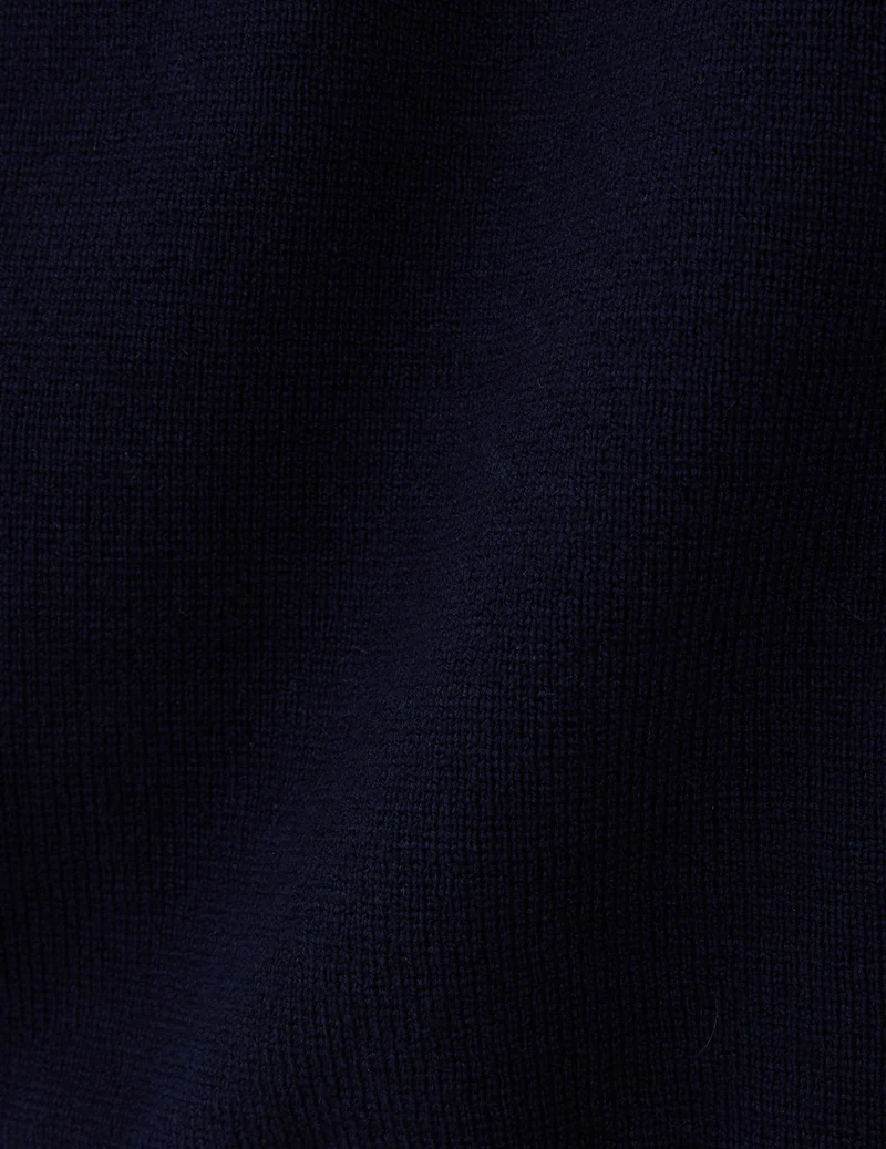 Cardigan Faust en laine mérinos marine
